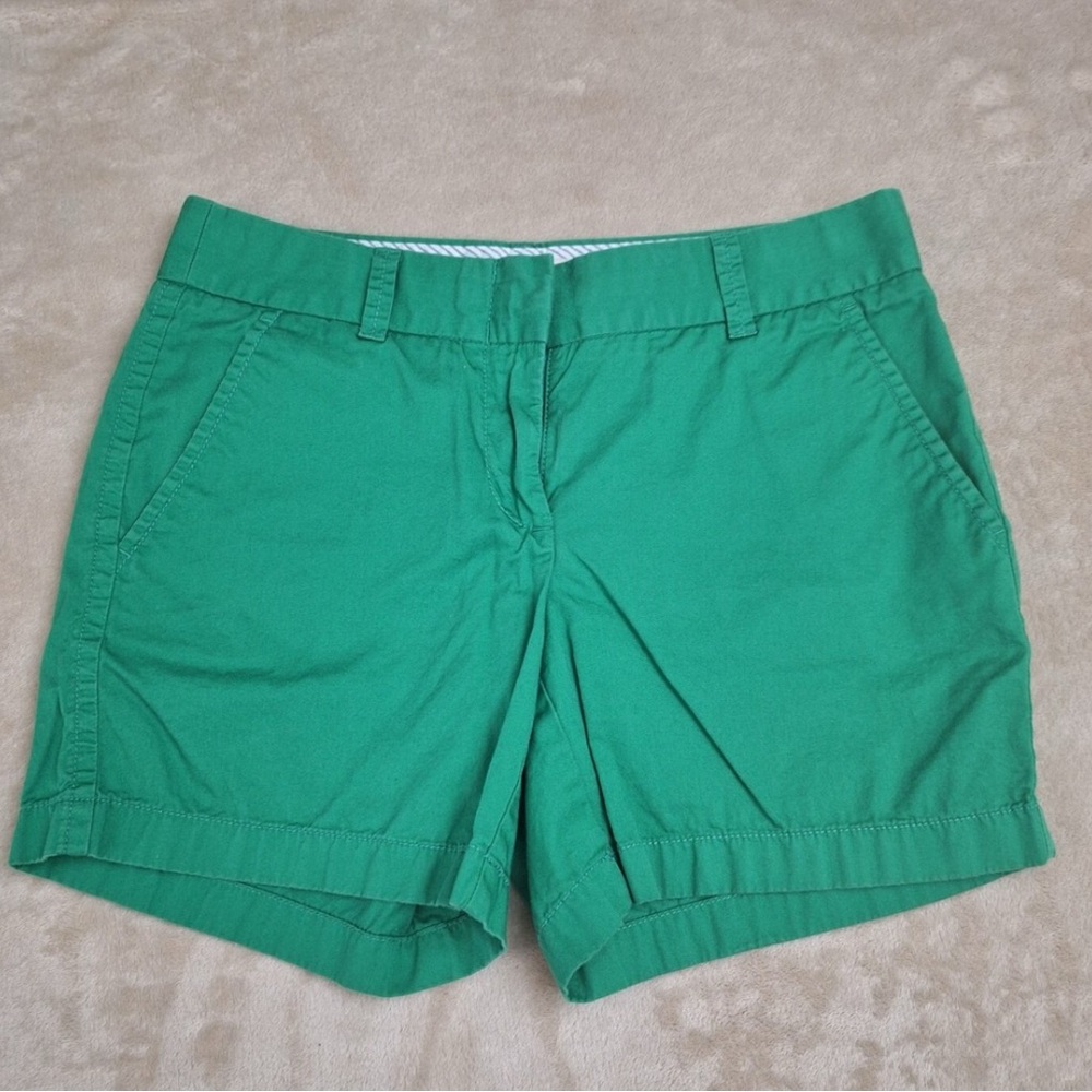 British Khaki Green Shorts Size 6